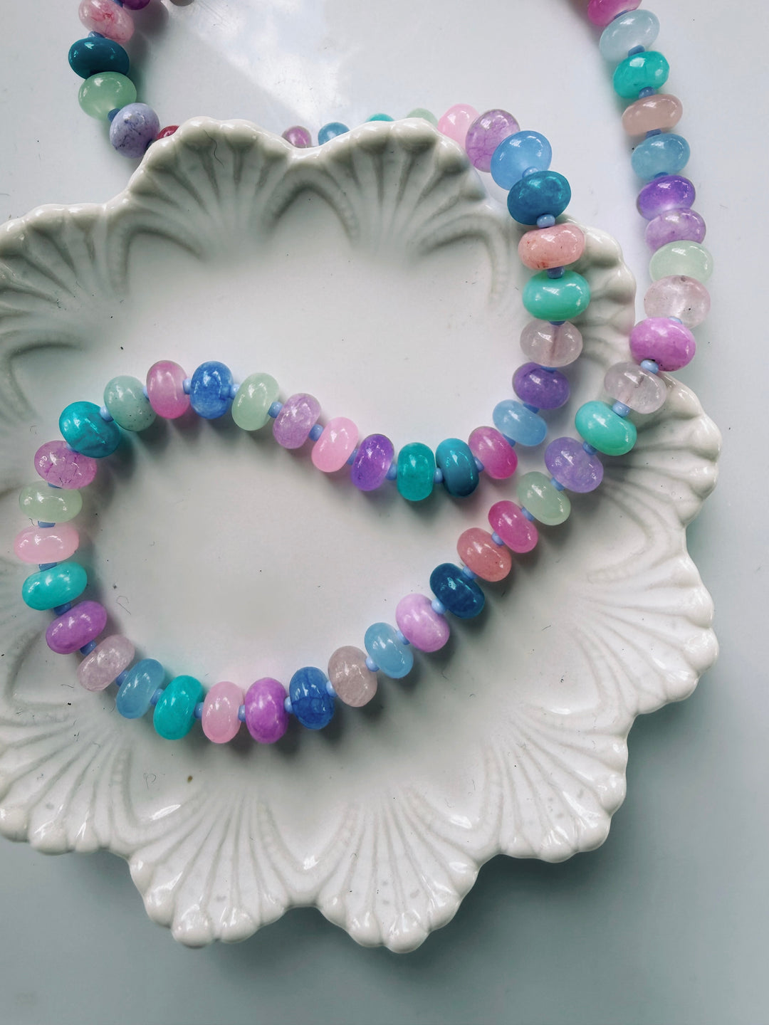 Confetti Gemstone and Glass Necklace