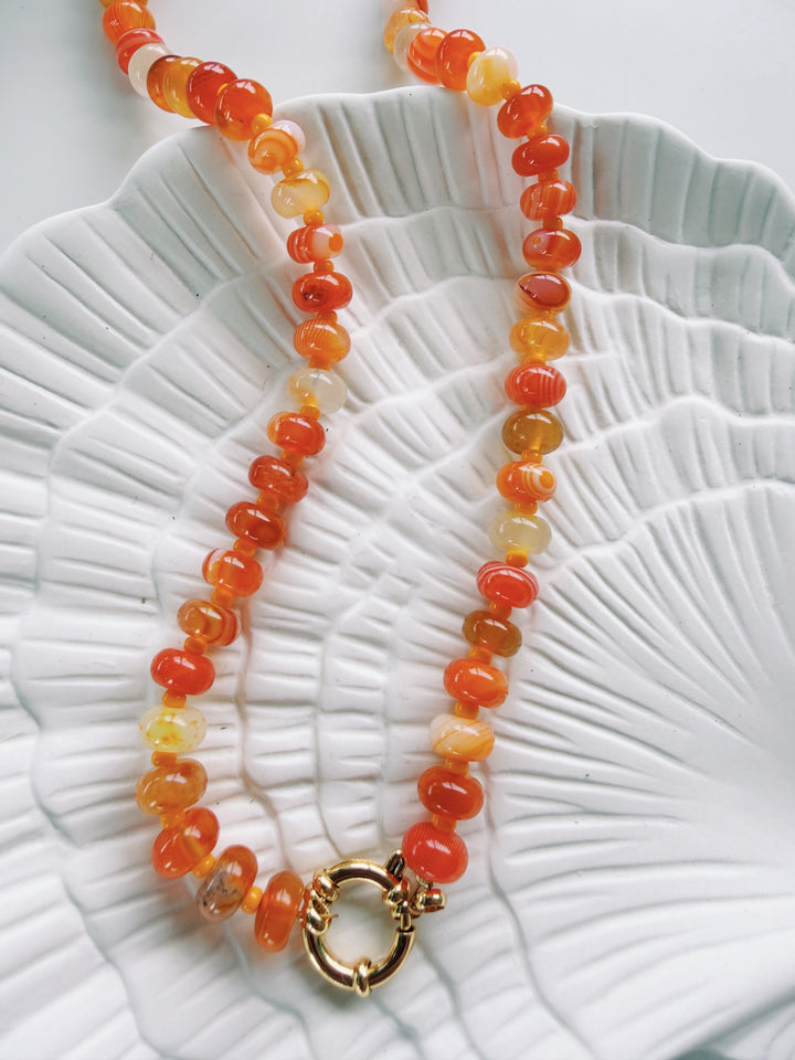Marbled Necklace, Bead Girl Summer