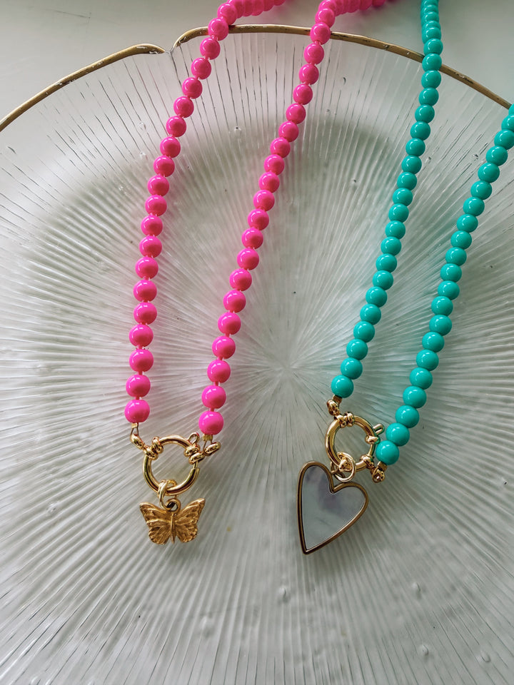 Tropical Gumball Necklace, Summer Brights