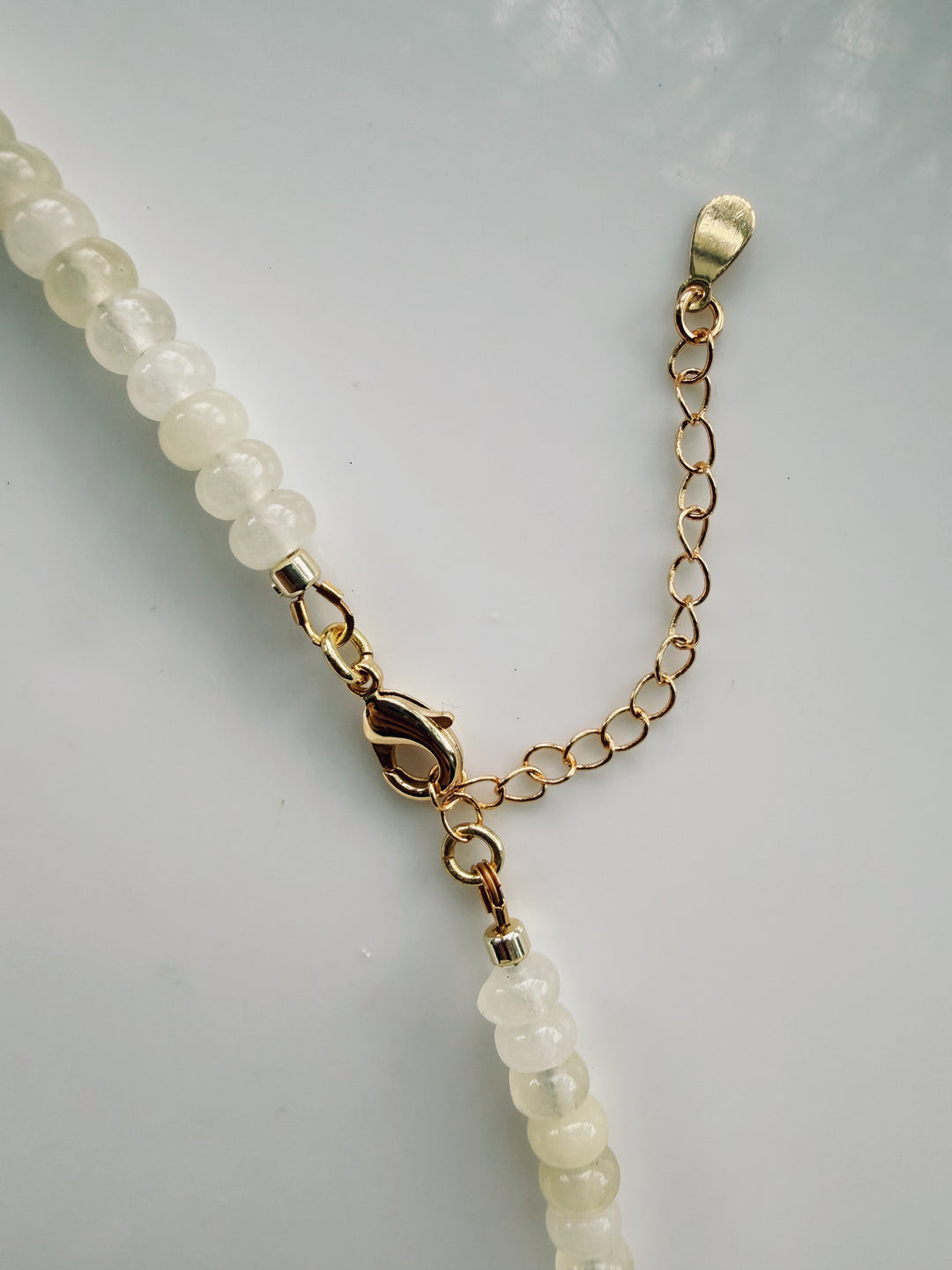 Butter Pearl Gemstone Necklace, Sweater Weather