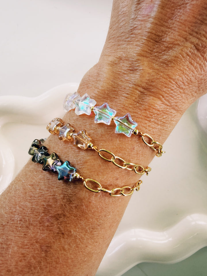 Stars and Chain Bracelet, Stars