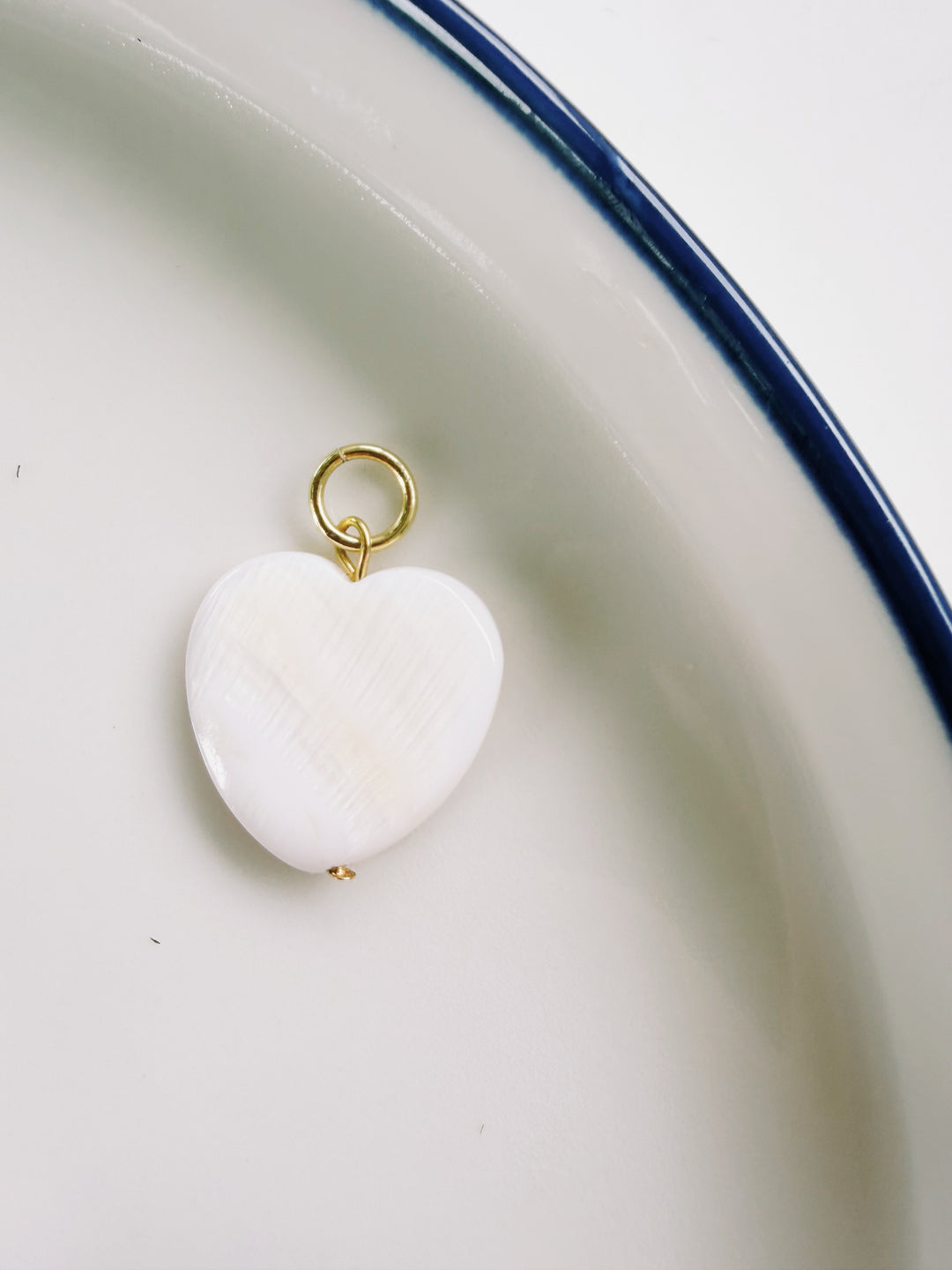 Shell Heart Charm, Bead Girl Summer