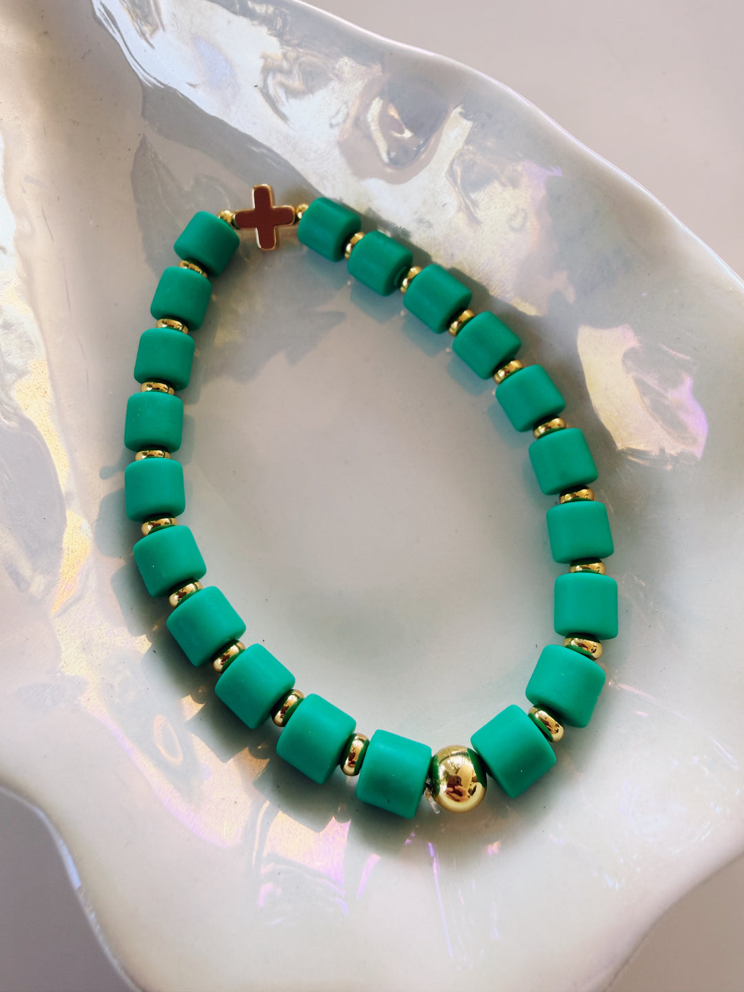 Barrel Cross Bracelet
