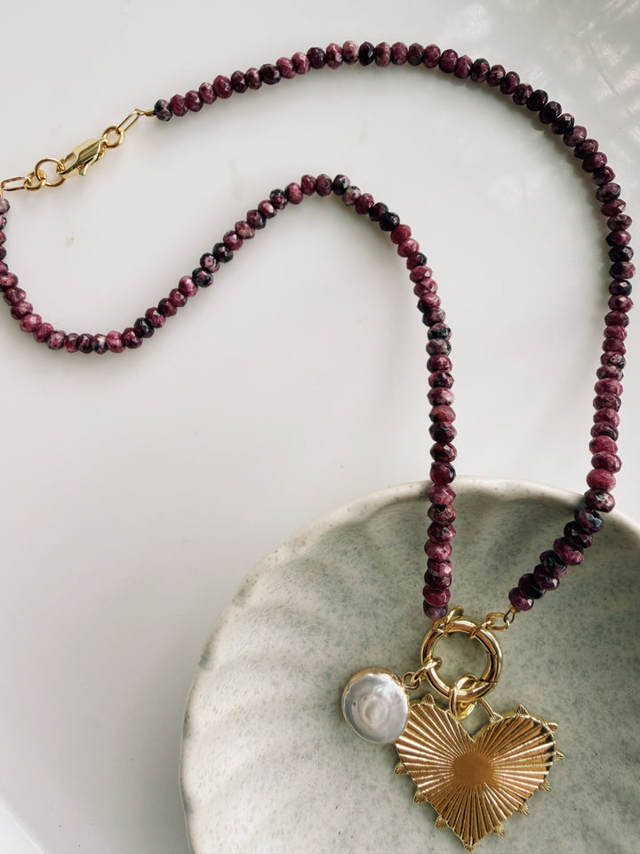 Wine Charm Necklace, Sweater Weather