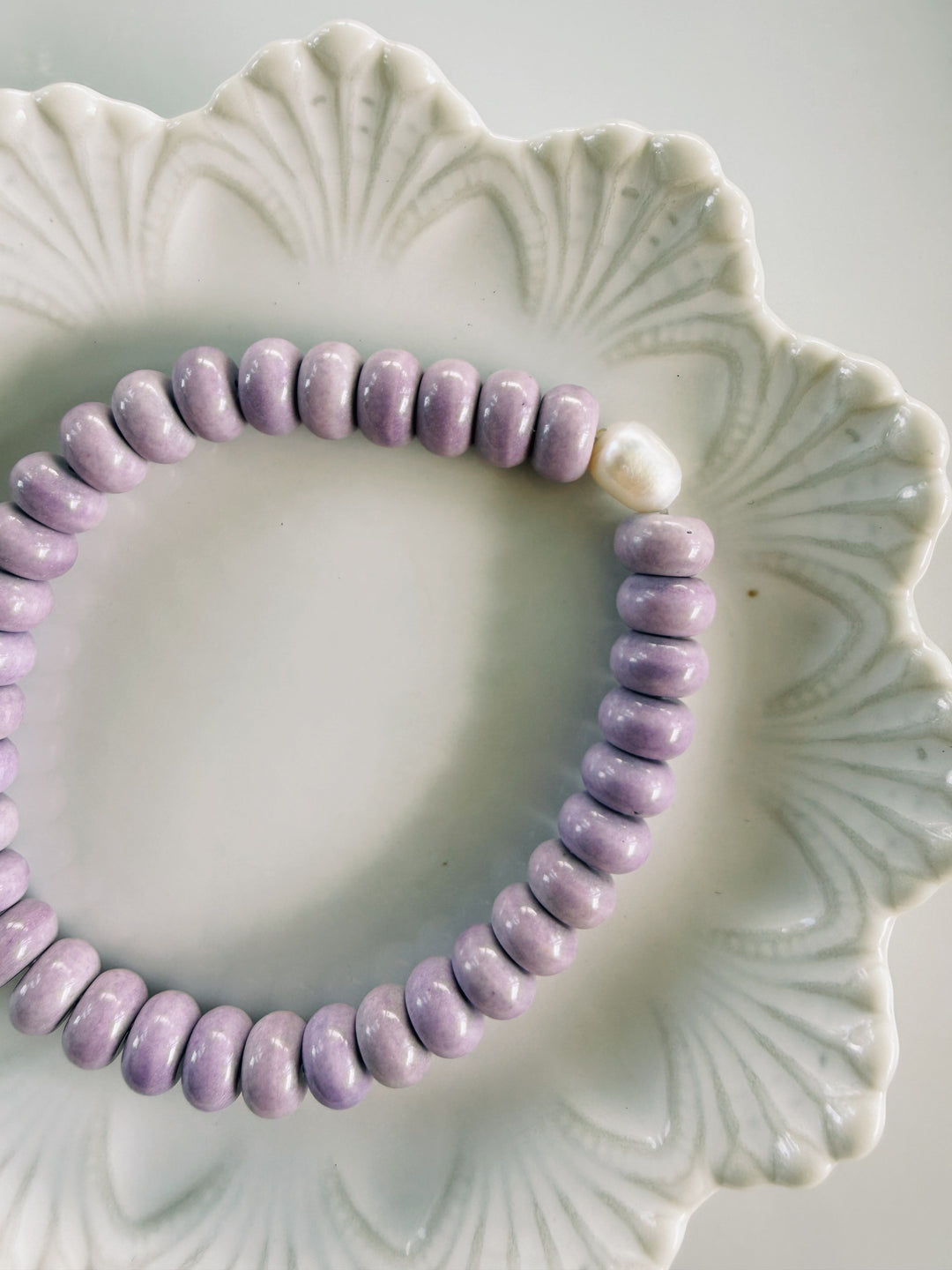 Purple Gemstone Bracelets, Pearls