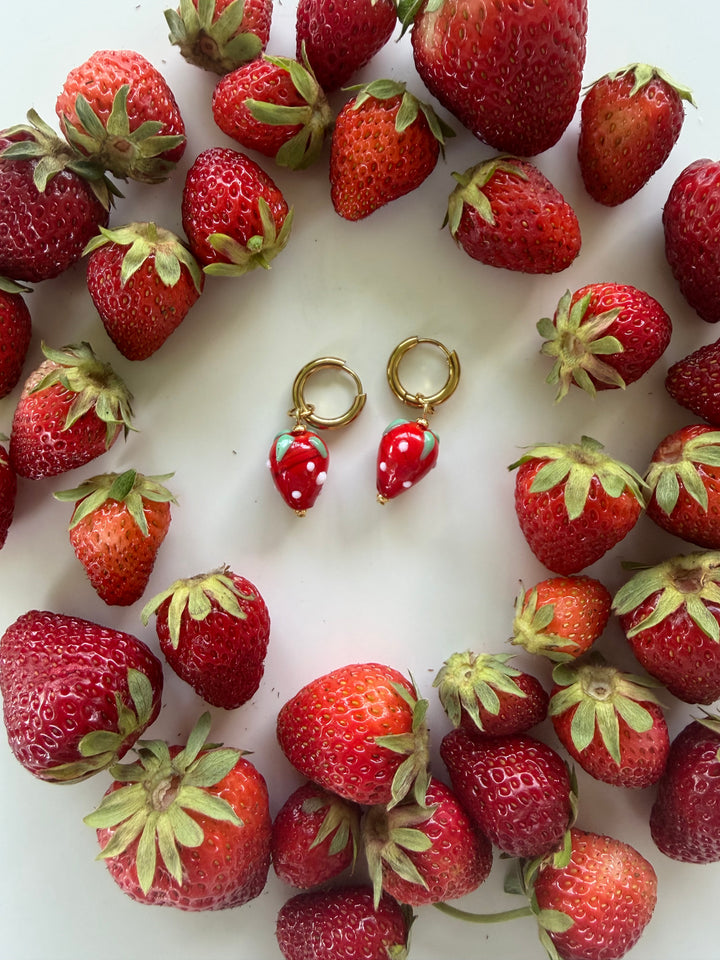 Strawberry Earrings, America 250