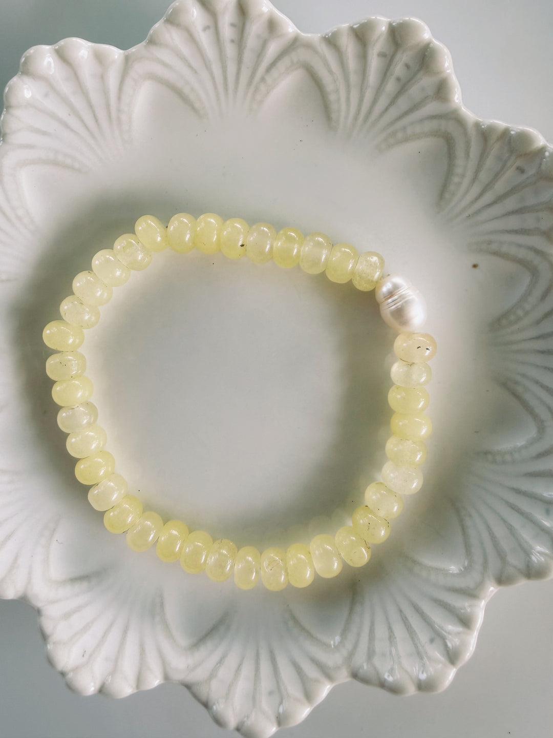Yellow Gemstone Bracelets, Pearls