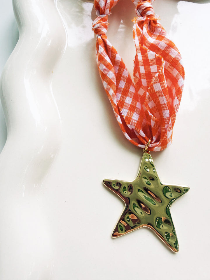 Orange + White Necklaces, Game Day