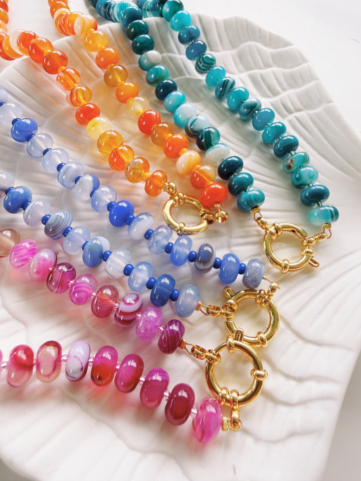 Marbled Necklace, Bead Girl Summer