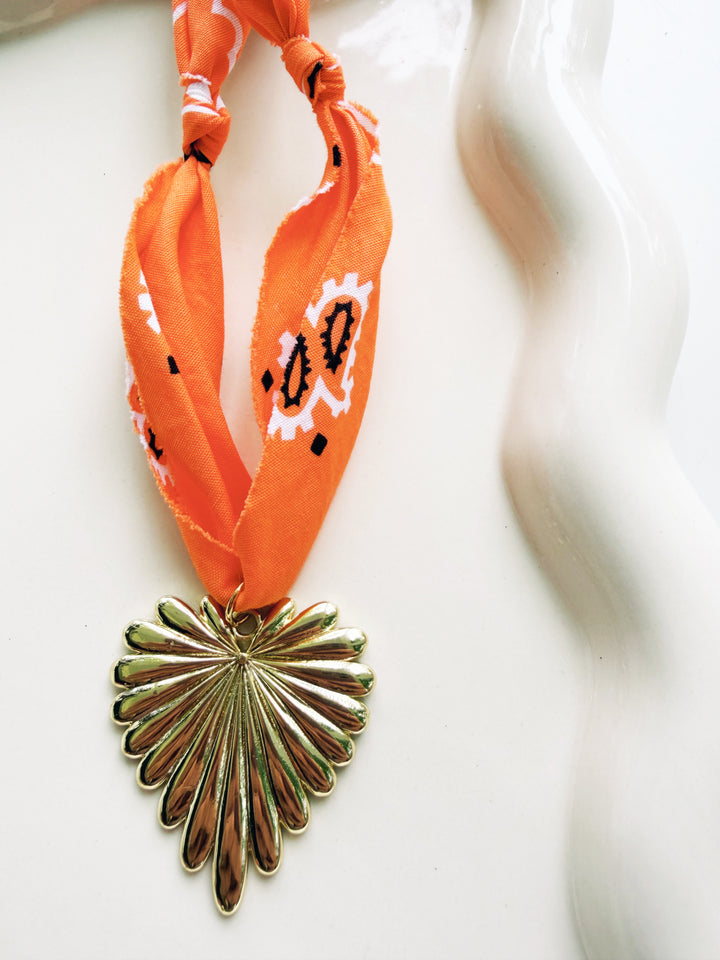 Orange + White Necklaces, Game Day