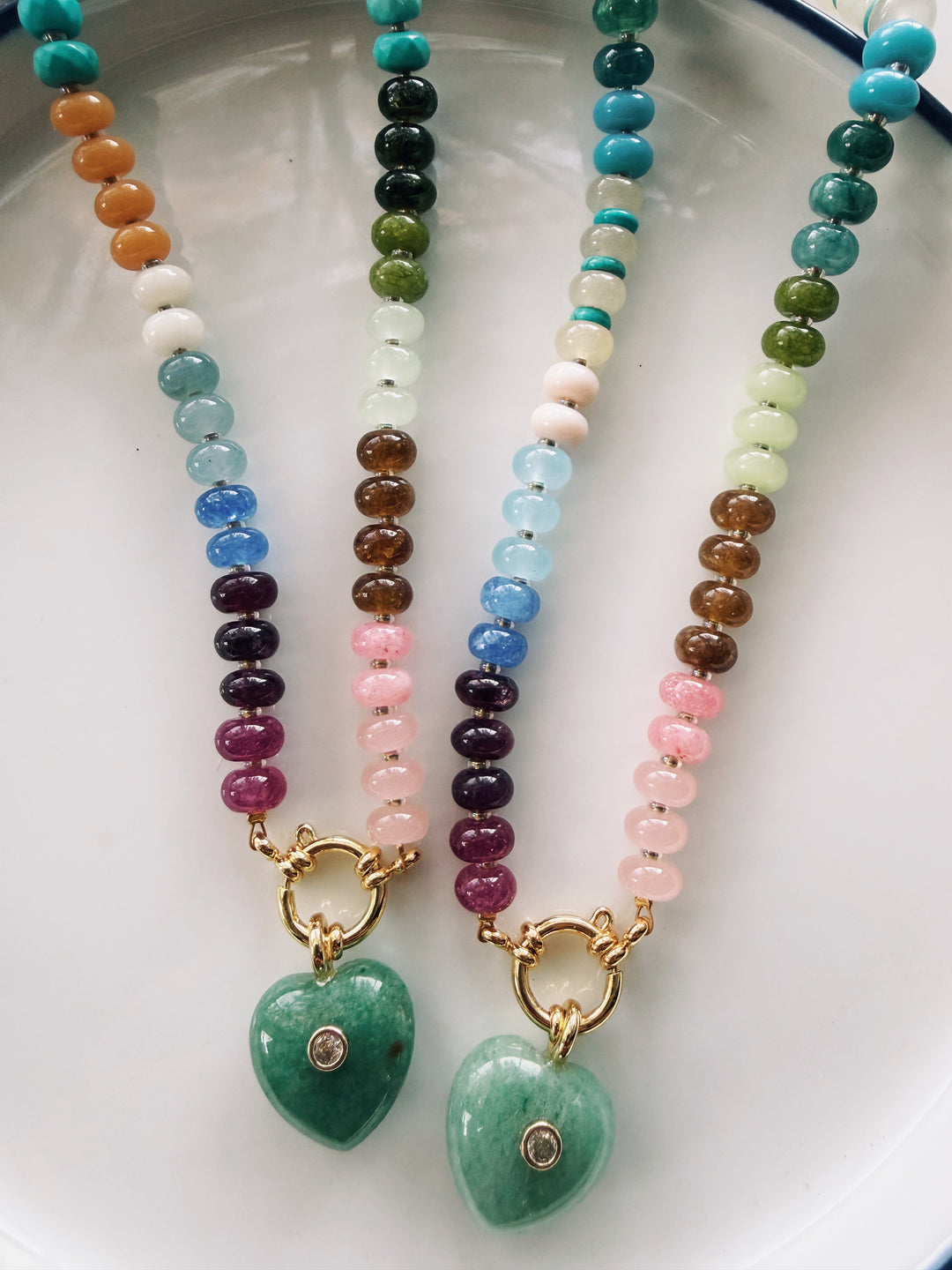Calico Gemstone Necklace, Sweet Heritage
