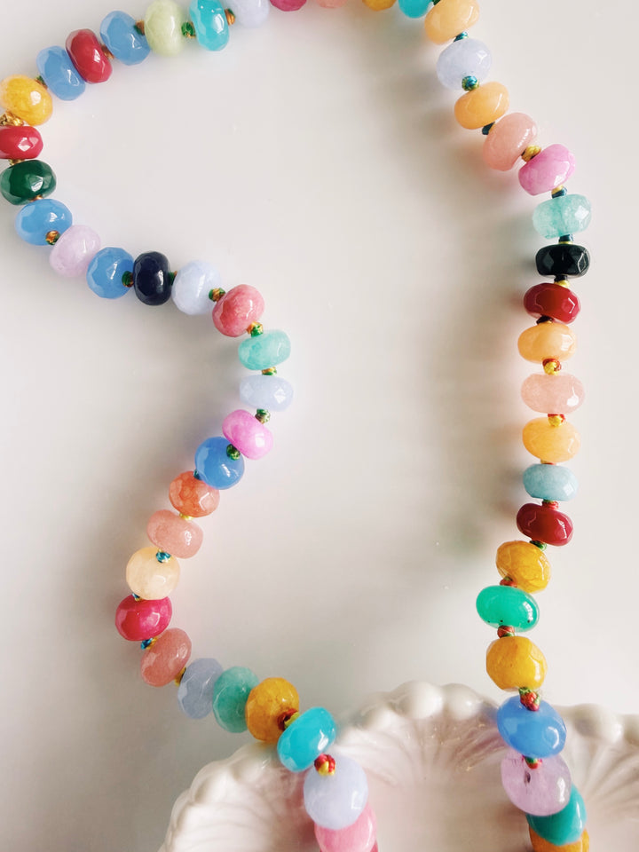 Radiant Heart Beaded Necklace