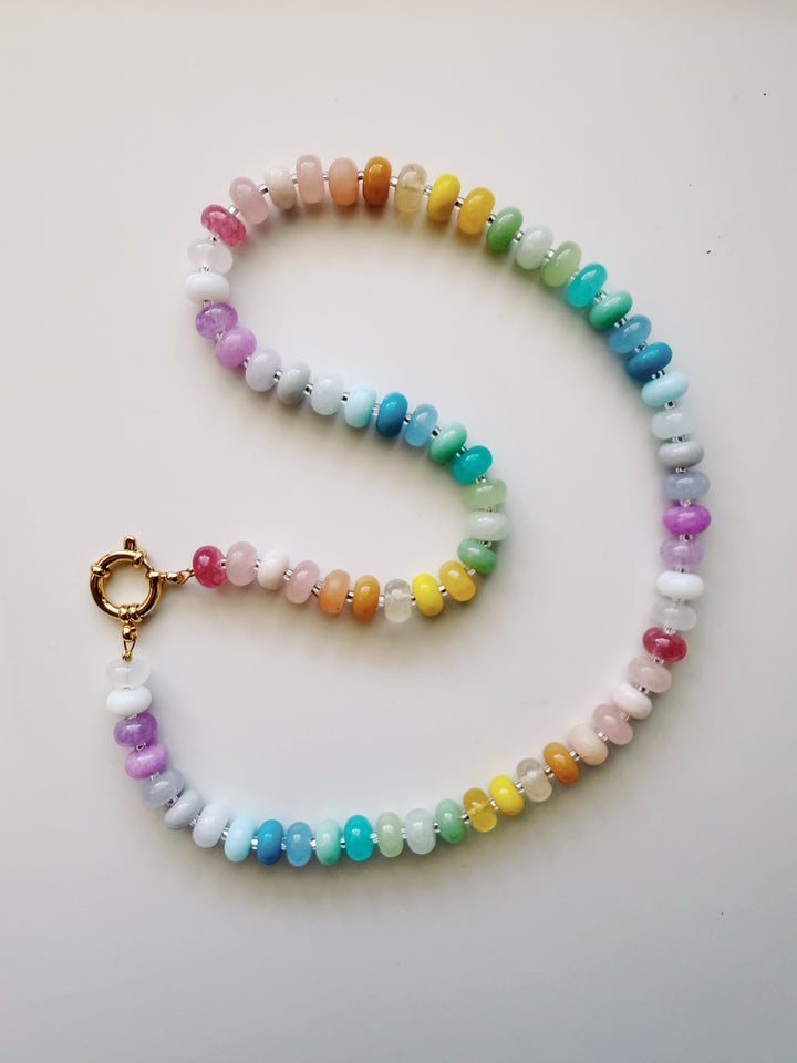 Spring Greens Posy Stone Necklace
