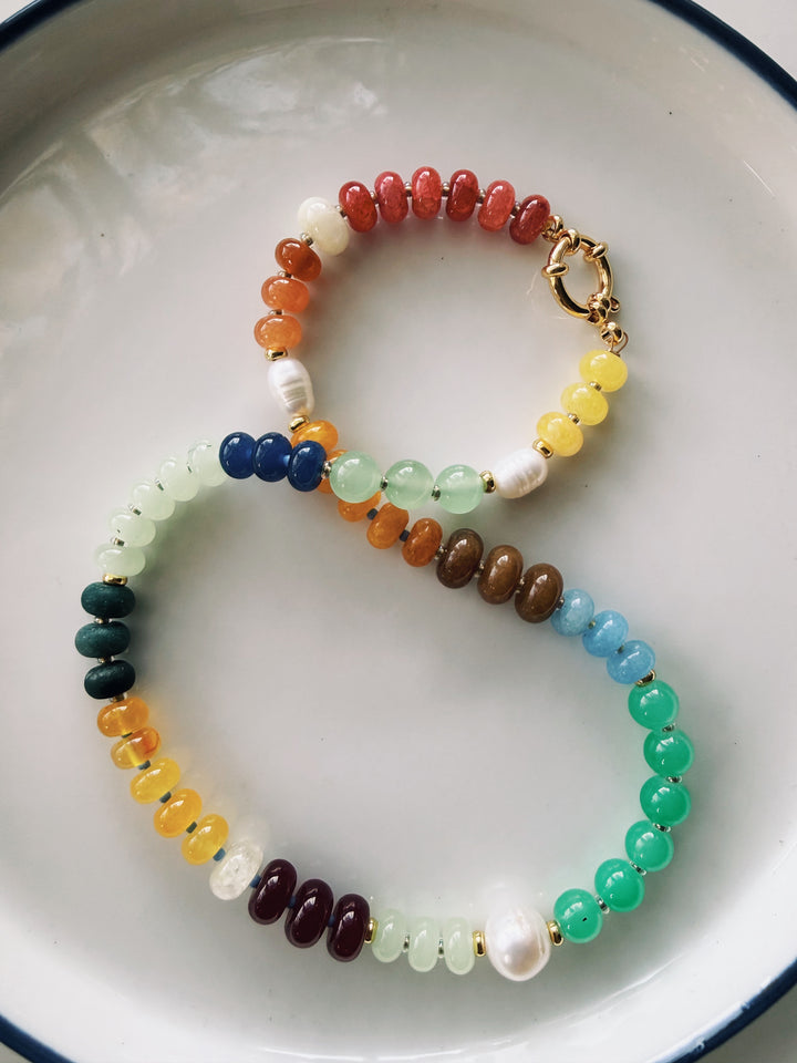 Patchwork Gemstone Necklace, Sweet Heritage