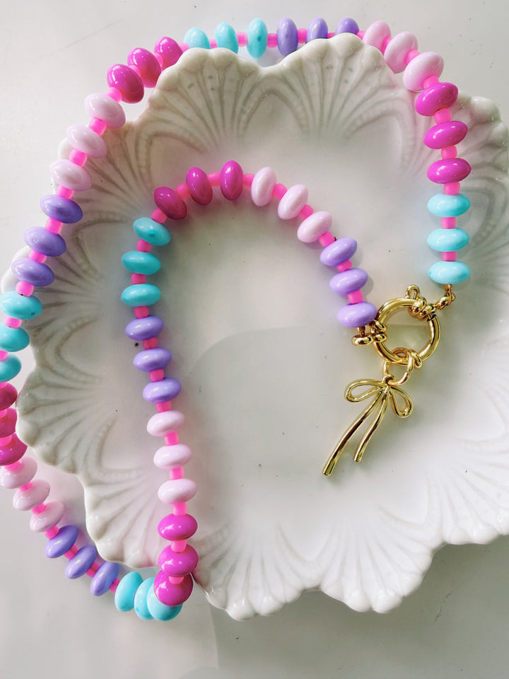 Cutie Acrylic Necklace, Back to School