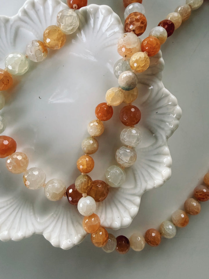 Equinox Gemstone Necklace, Autumn Heirloom