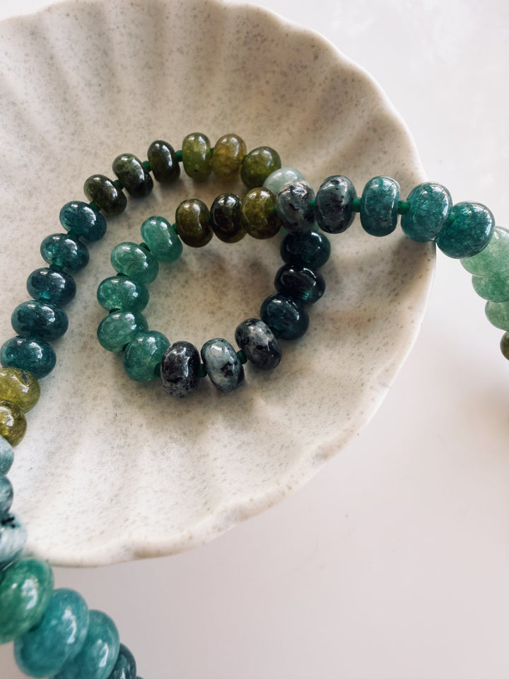 Evergreen Gemstone Necklace, Sweater Weather