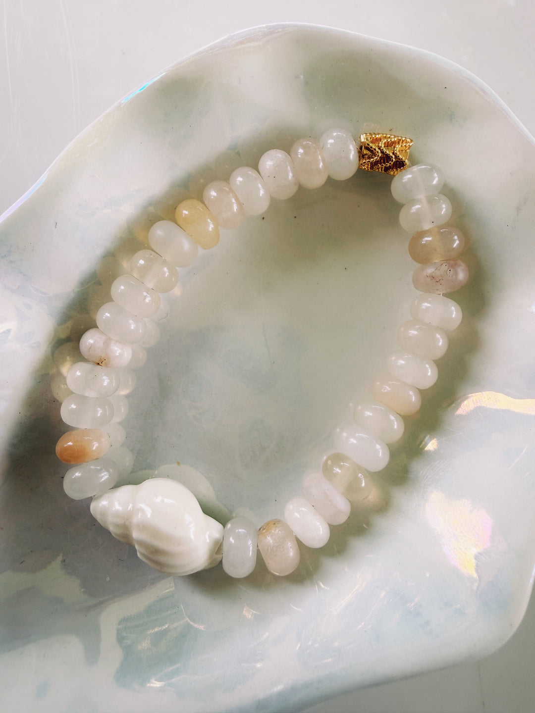 Conch Stone Bracelet, Sunkissed