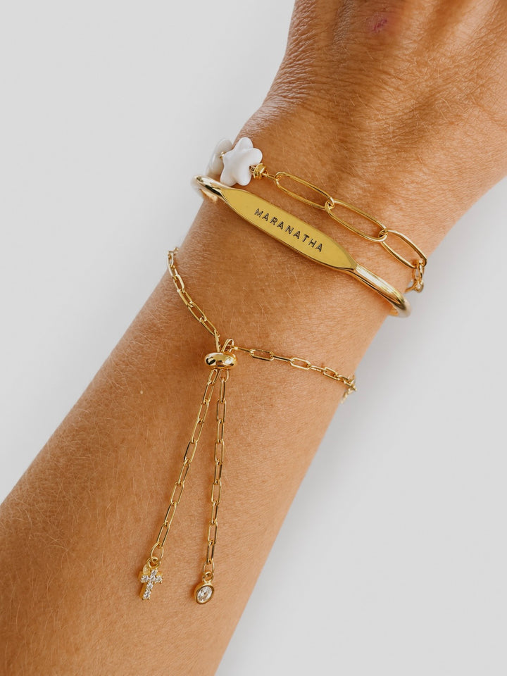 Mini Cross Bracelet, Daily Grace