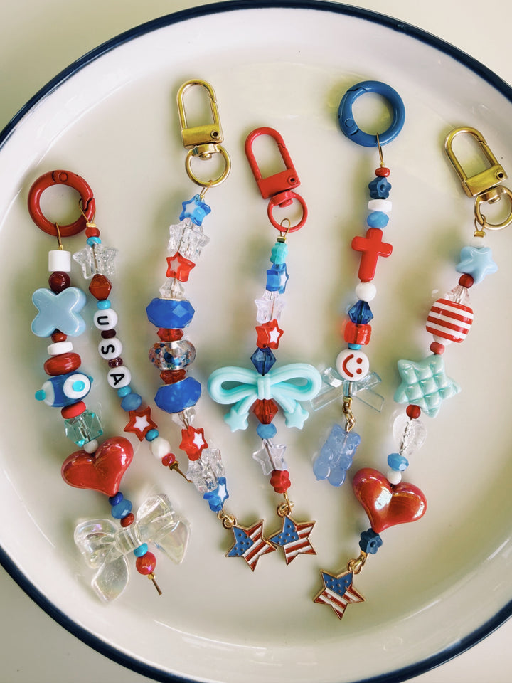 Patriotic Bag Charms, America 250