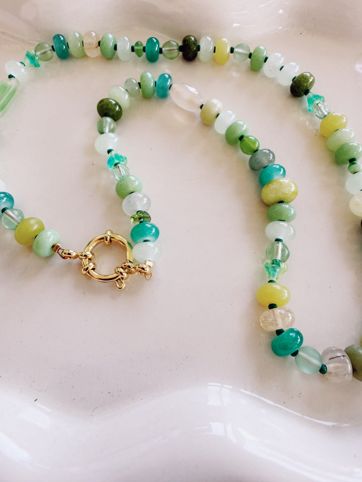 Vintage Candy Gemstone Necklace, Small Batch