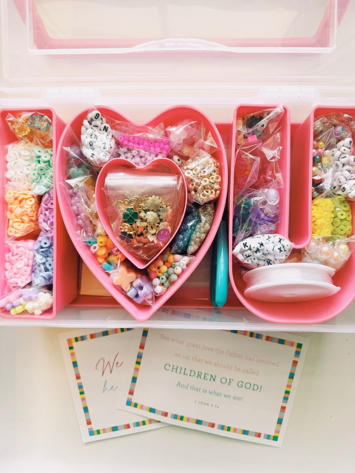 I Heart You Bracelet Kit with Memory Verses