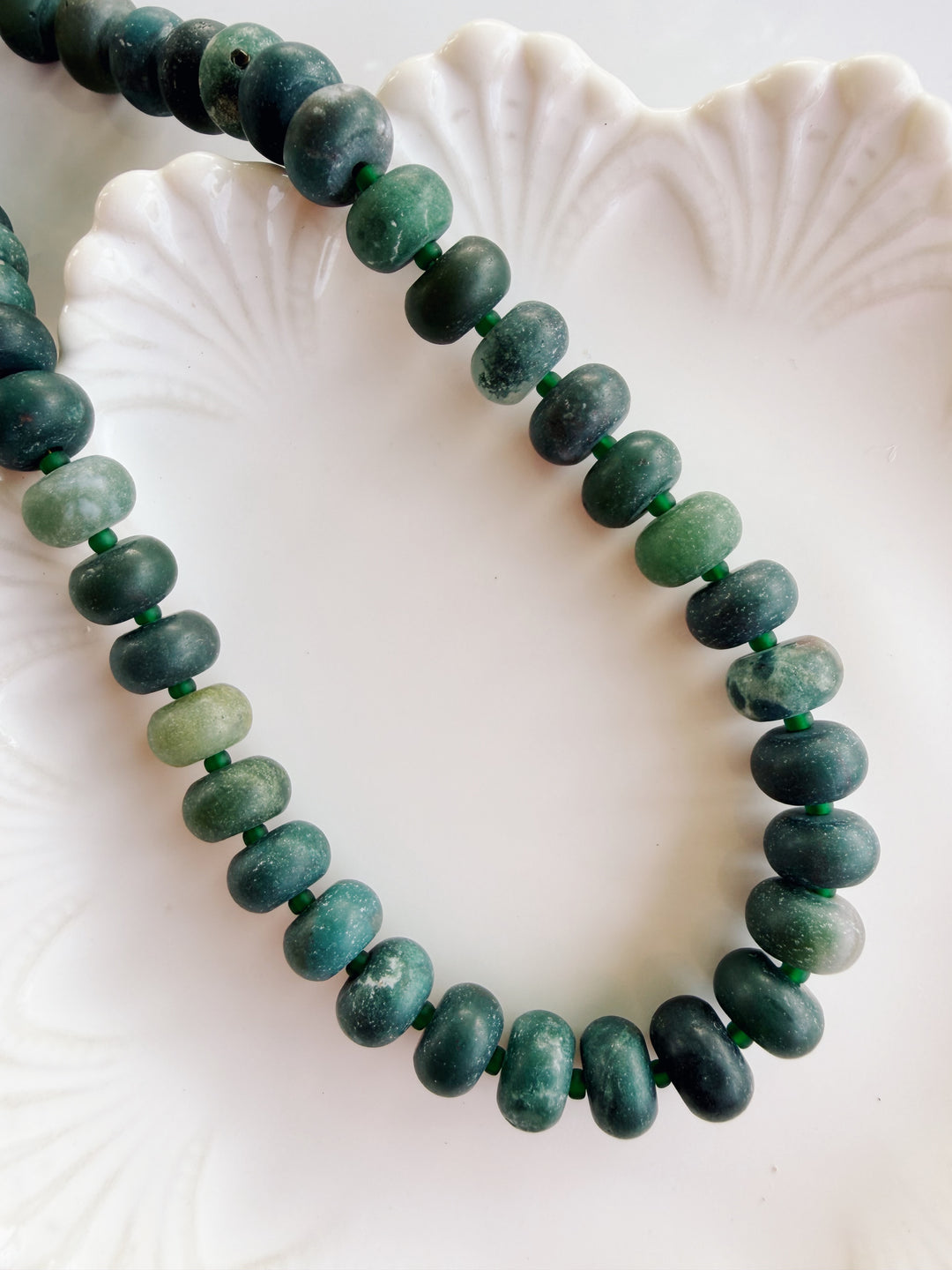 Evergreen Matte Gemstone Necklace