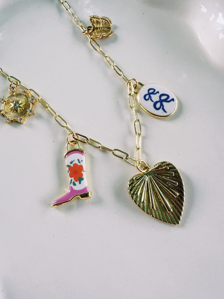 Western Sweetheart Charm Necklace, Charm Society
