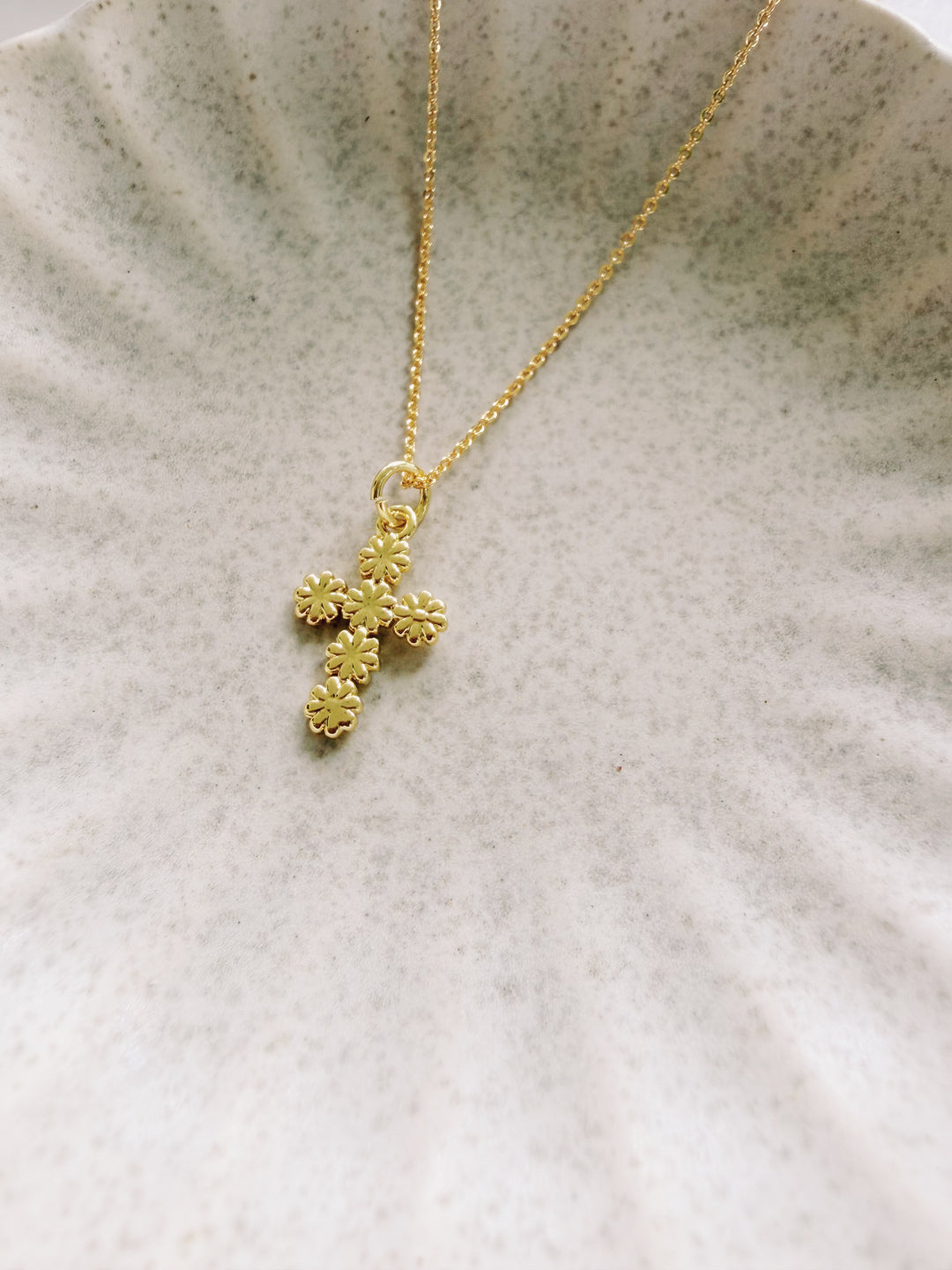 Daisy Cross Necklace, Daily Grace