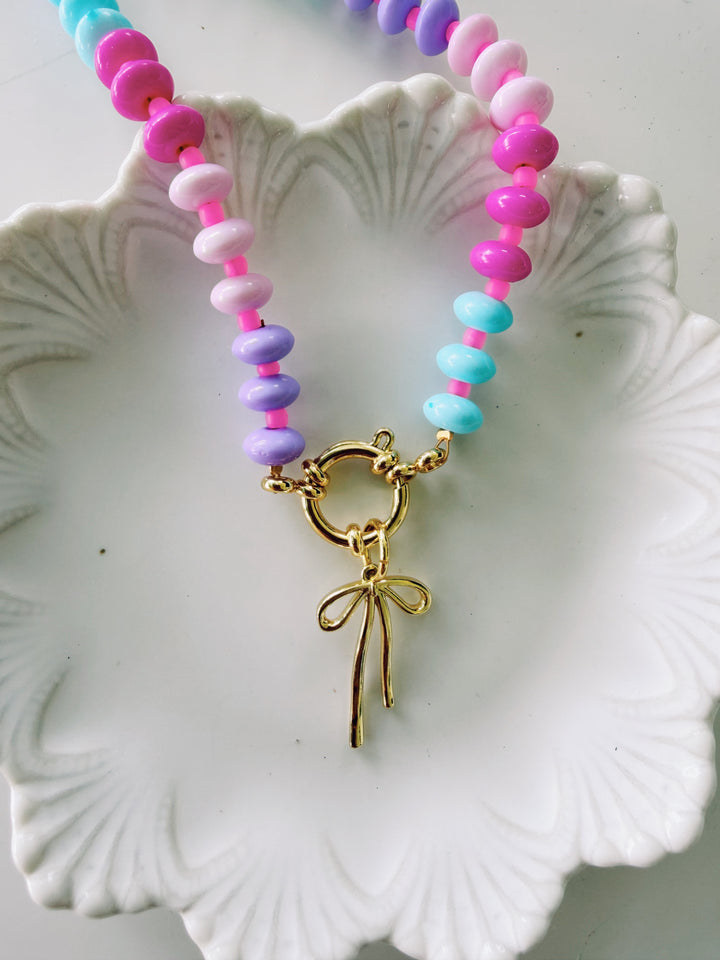 Cutie Acrylic Necklace, Back to School