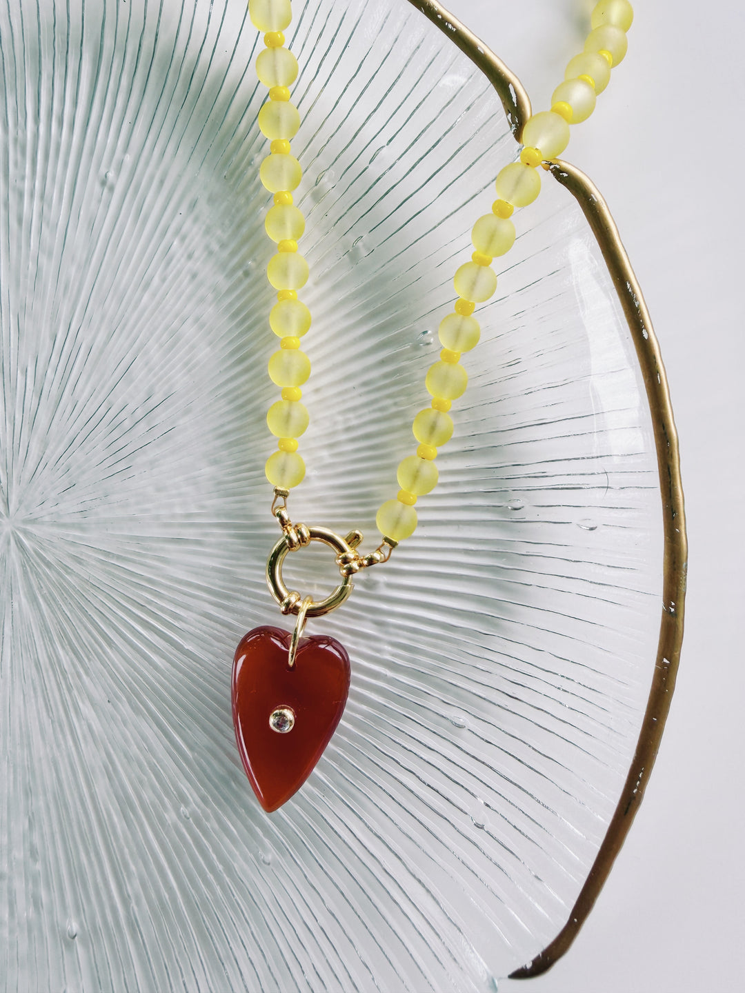 Lemon Drop Necklace, Bead Girl Summer