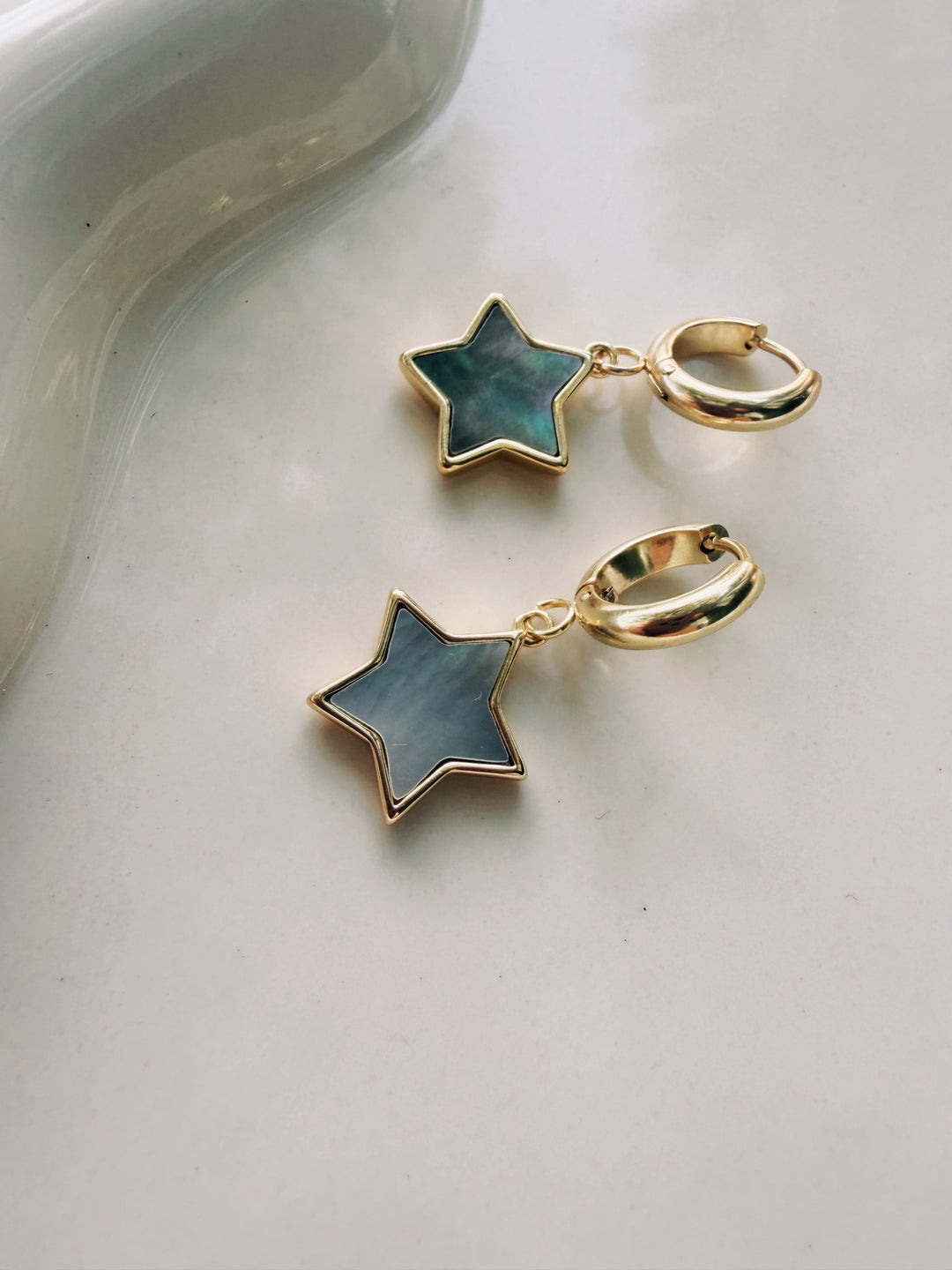 Mother of Pearl Earrings, Stars