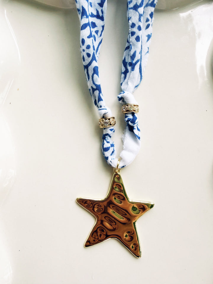 Blue + White Necklaces, Game Day