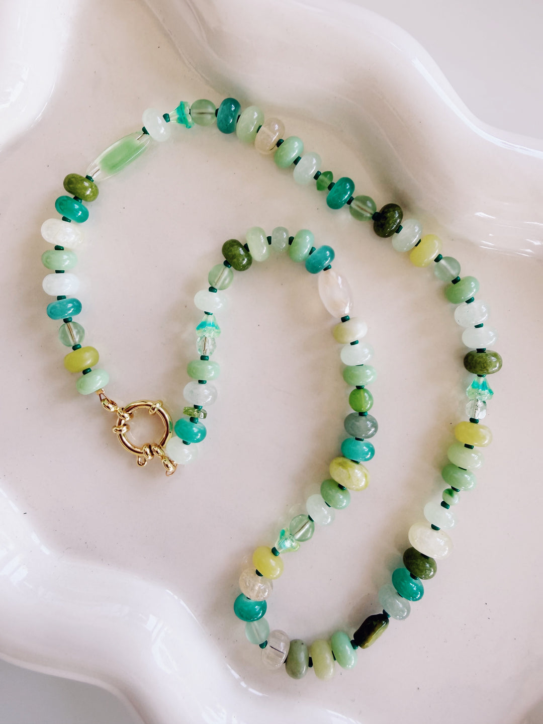 Vintage Candy Gemstone Necklace, Small Batch