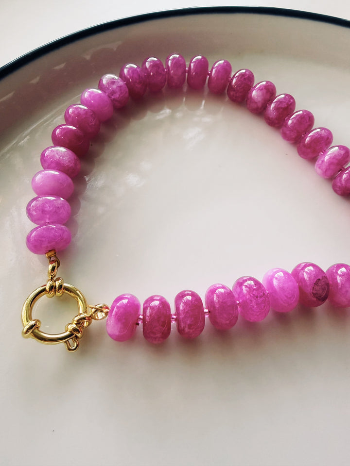 Ageless Beauty Chunky Gemstone Necklace, Sweet Heritage