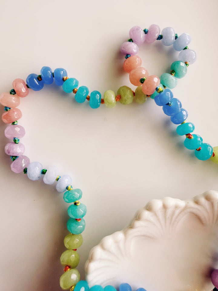 Layered Heart Beaded Necklace