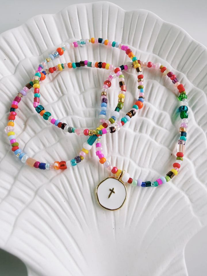 Cross Mixed Media Bracelet Set