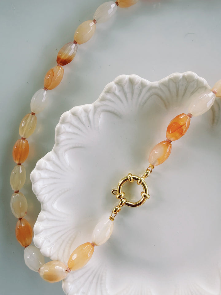 Ombré Stone Necklaces, Vintage Flora