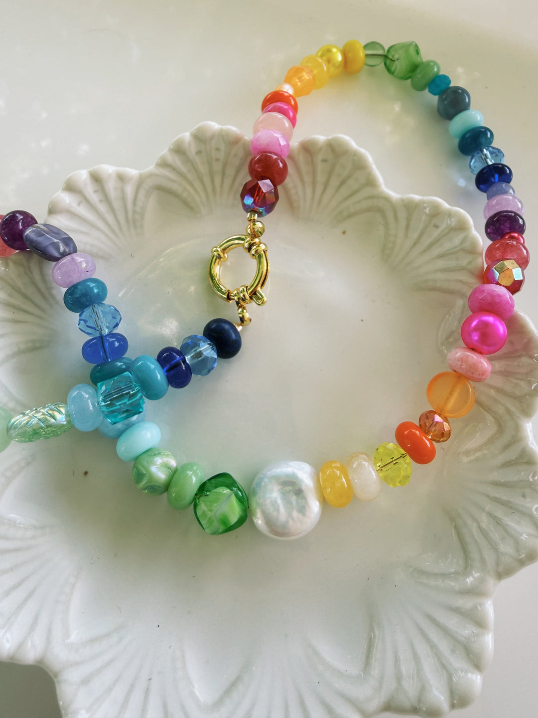 Kaleidoscope Necklace, Marine Dreams
