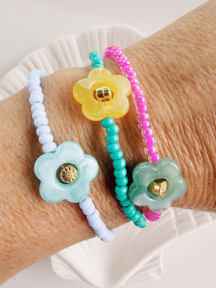 Flower Power Bracelet, Bead Girl Summer