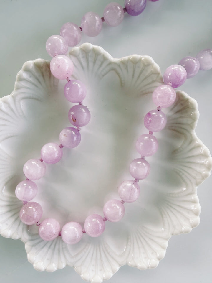 Dusk Stone Necklace, Vintage Flora