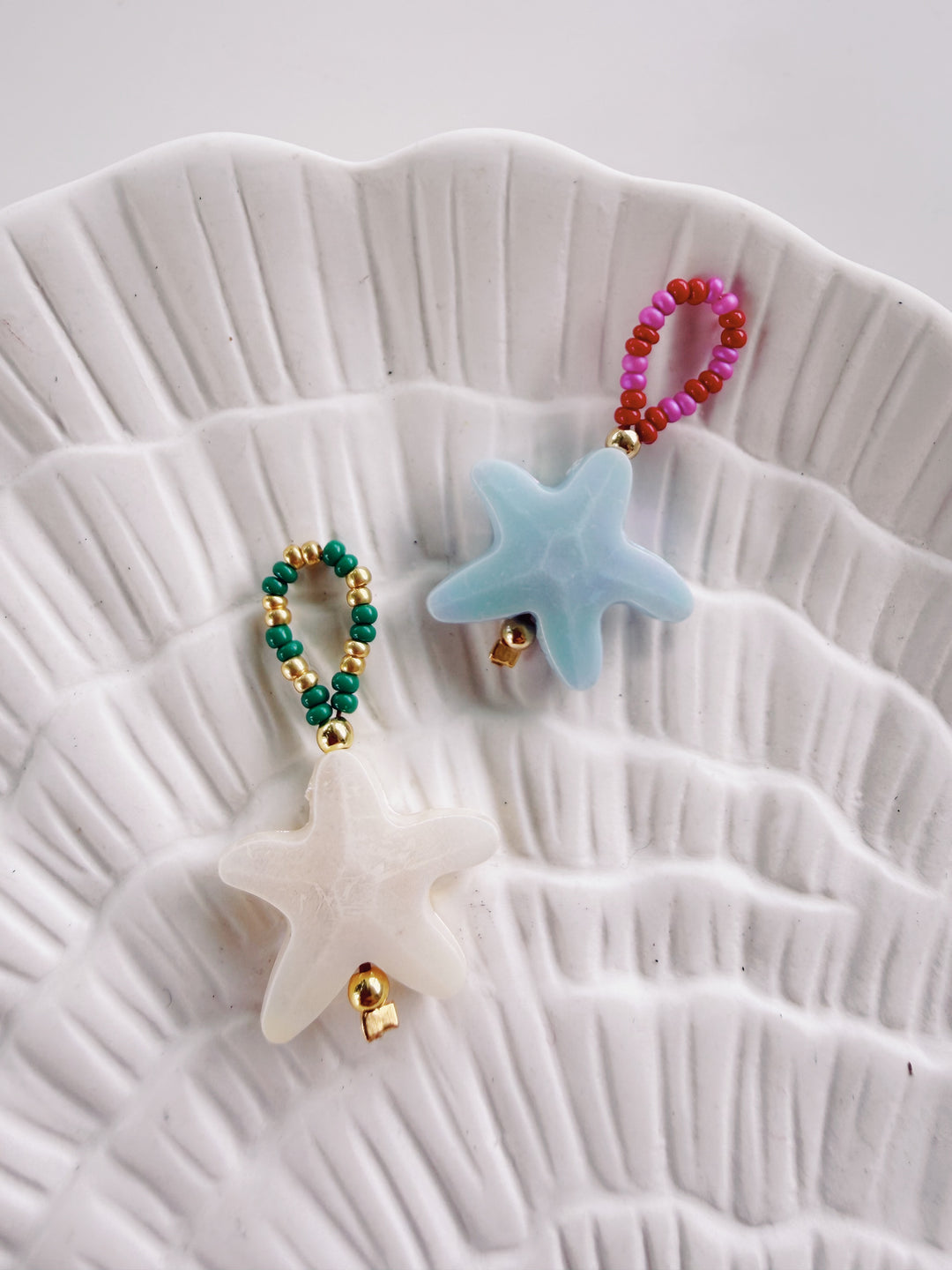 Beaded Starfish Charm, Bead Girl Summer