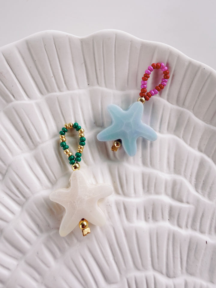 Beaded Starfish Charm, Bead Girl Summer