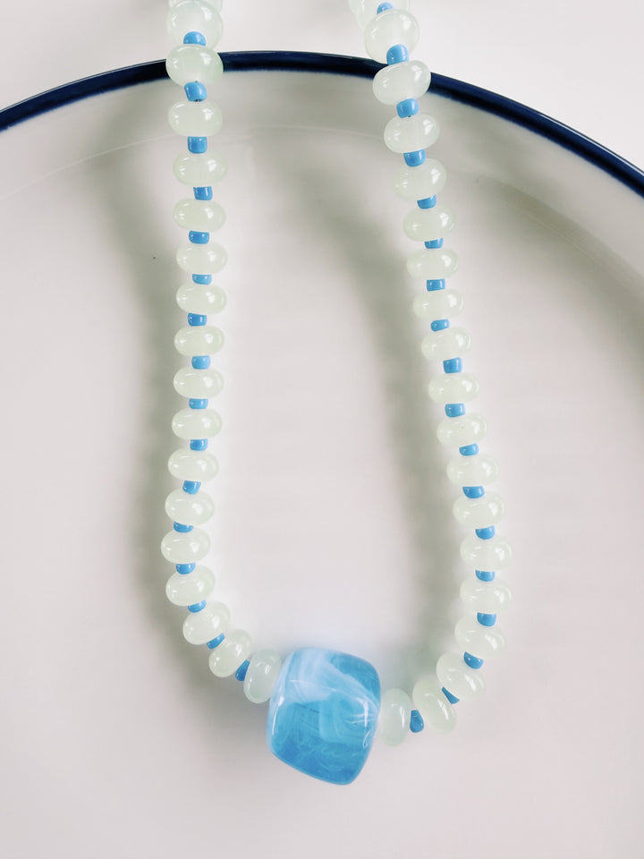 Color Pop Necklace, Bead Girl Summer