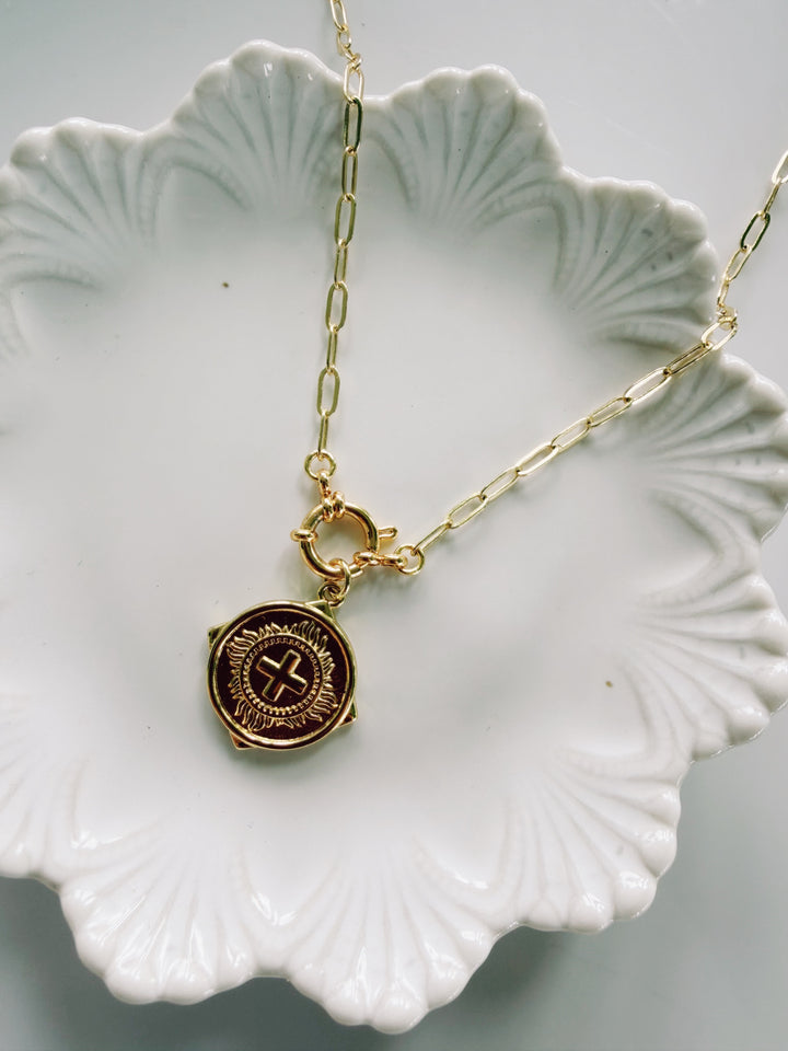Sailor Clasp Necklace with Cross, Daily Grace
