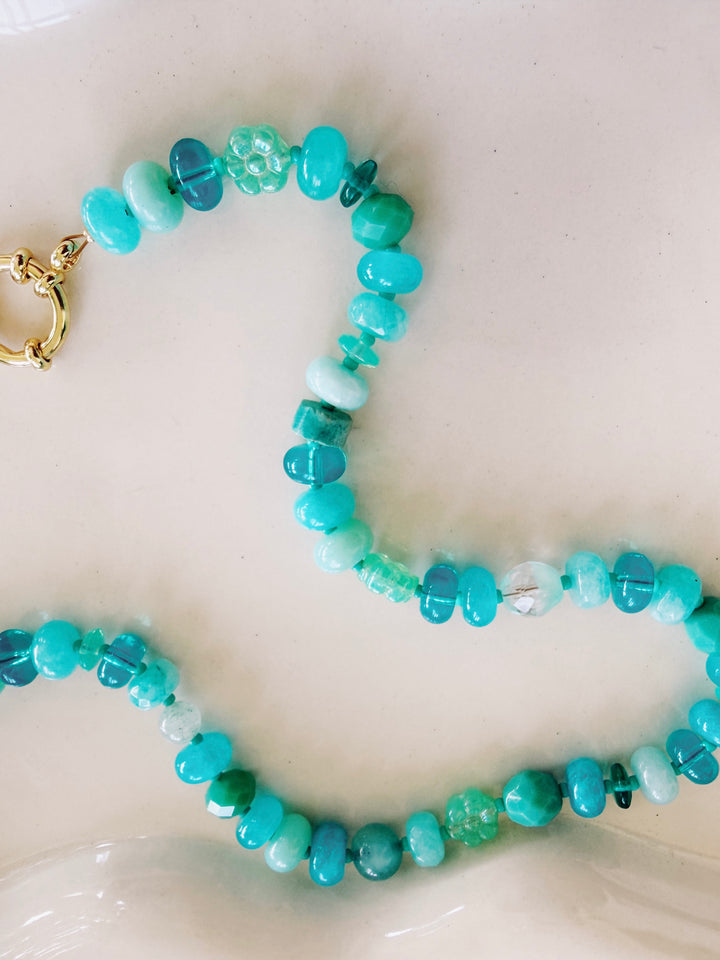 Vintage Candy Gemstone Necklace, Small Batch