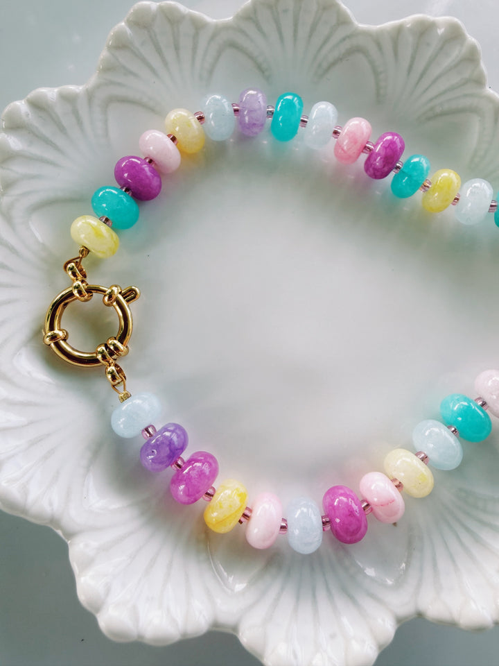 Candy Stone Necklace, Bead Girl Summer