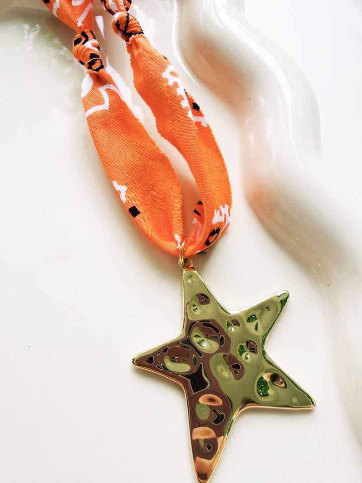 Orange + White Necklaces, Game Day