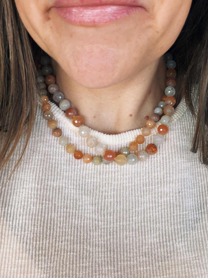 Equinox Gemstone Necklace, Autumn Heirloom