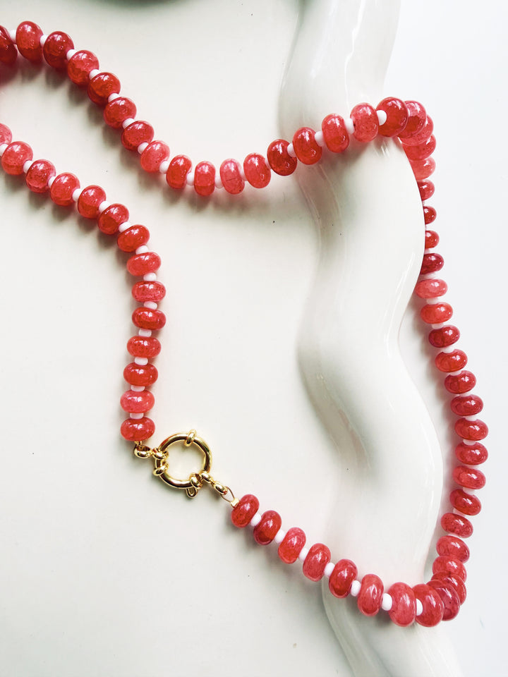 Red + White Necklaces, Game Day
